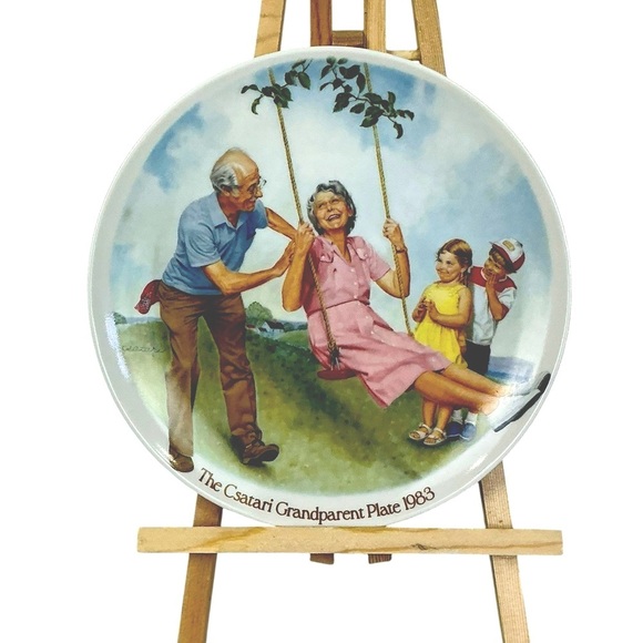 Vintage Csatari Grandparent Plate 1983 Limited Edition The Swinger Collective - Picture 14 of 14